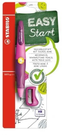 STABILO Ergonomická mechanická tužka pro leváky - EASYergo 3.15 růžová/fialová - vč. 1 náh