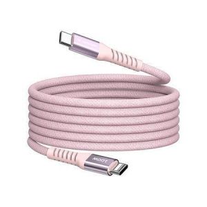 USB kabel, růžová, USB-C / USB-C, 1,2 m, 100W, magnetický, VERBATIM 31857