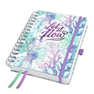 Spirálový diář "Jolie", Let it flow, A5, týdenní, 2026, tvrdé desky, SIGEL J6604