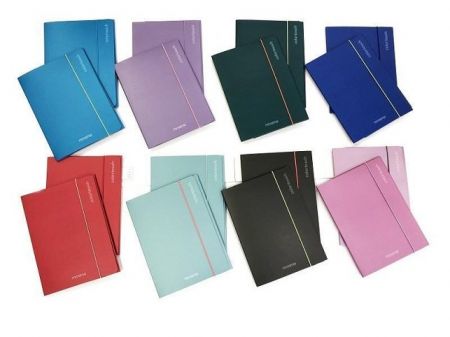 Desky s gumičkou "Color Touch", černá, MITAMA 62030-90271