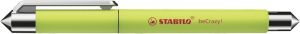 STABILO Roller - beCrazy! Uni Colors limetková - vč. bombičky s modrým zmizíkovatelným ink