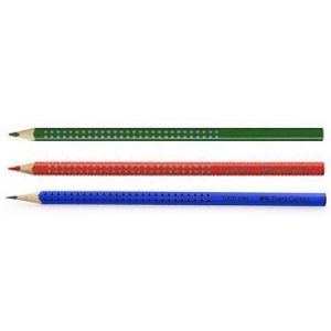 Barevná pastelka &quot;Grip 2001&quot;, 3 různé barvy, sada, trojhranná, FABER-CASTELL 263231