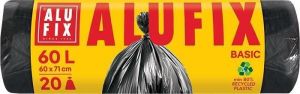 Pytle na odpadky &quot;Economy&quot;, černá, 60 l, 20 ks, ALUFIX XMS6020ECONNEW