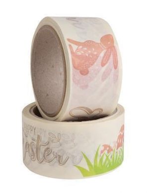Balicí páska, velikonoční vzor, papír, 50 mm x 20 m, VICTORIA FACILITY