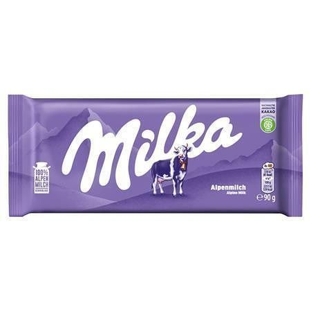 Mléčná čokoláda, 90 g, MILKA 4317085