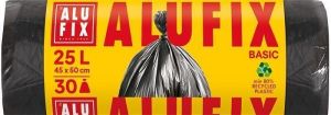 Pytle na odpadky "Economy", černá, 25 l, 30 ks, ALUFIX XMS2530ECONNEW