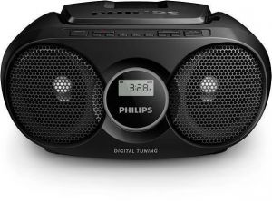 Rádio "AZ215", černá, s CD přehrávačem, PHILIPS AZ215B/12