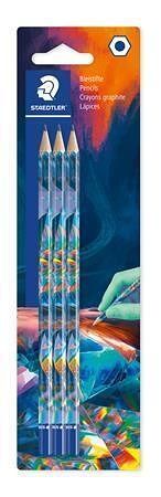 Grafitová tužka "170 BK3-1", 3 ks, sada Multivesmír 1, HB, šestihranná, STAEDTLER 170BK3E2