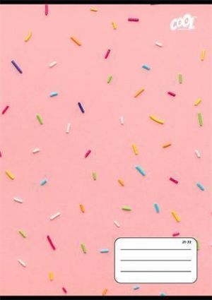 Sešit "Sweet pink", 21-32, mix motivů, A5, linkovaný, 32 listů, 4-8. třída, COOL BY VICTOR