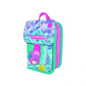 Penál plný "4Zip", mořská panna, MITAMA 64854