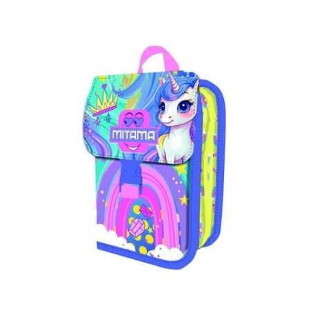 Penál plný "4Zip", rainbow, MITAMA 64855