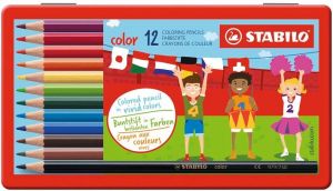 STABILO Pastelky - color - 12 ks sada v plechu - 12 různých barev