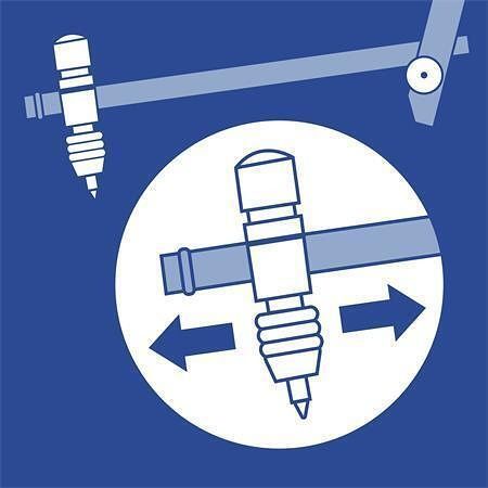 Kružítková sada &quot;Mars comfort 552&quot;, 3 ks, STAEDTLER 552 01