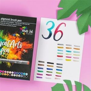 Štětcové fixy "Pigment Arts", 36 barev, 1 mm, STAEDTLER 371 C36