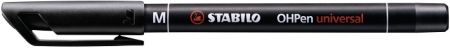 STABILO Permanentní popisovač - OHPen universal - medium - černá