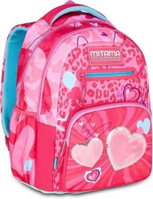 Školní batoh "New Plus", srdce, MITAMA 64737
