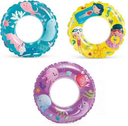 Kruh nafukovací 61cm, 3 druhy, 6-10let