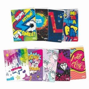 Sešit &quot;Fantasy colours&quot;, A4+, linkovaný s okraji, 52+2 listů, Rainbow Dream, MITAMA 62167-