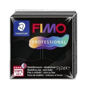 Modelovací hmota FIMO &quot;Professional&quot;, černá, 57 g, FIMO 8040-9