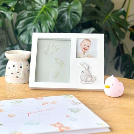 ALBI Fotorámeček pro miminko se sadou na 3D otisky