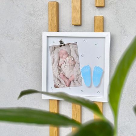 ALBI Fotorámeček pro miminko se sadou na 3D odlitky – pro chlapečka