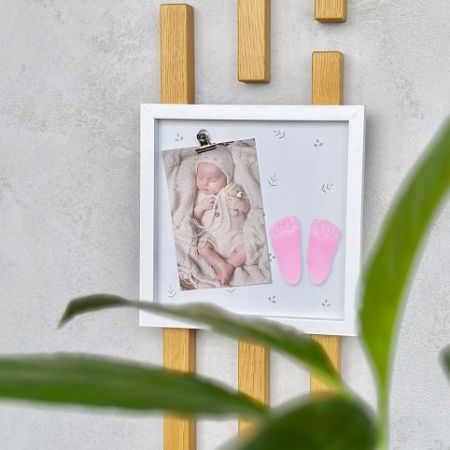 ALBI Fotorámeček pro miminko se sadou na 3D odlitky – pro holčičku