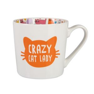 ALBI Hrnek s potiskem - Crazy cat lady