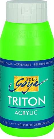 Akrylová barva "TRITON SOLO GOYA", svítící zelená, 750 ml, KREUL