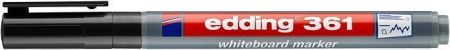 Popisovač na bílou tabuli a flipchart &quot;361&quot;, černá, 1 mm, kuželový hrot, EDDING 4-361001
