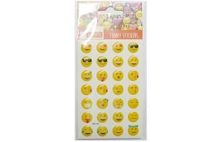 Samolepky 3D Emoji klasik 28ks
