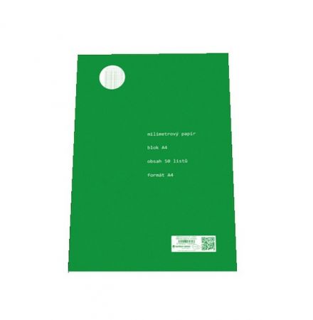 Papír A4/50 milimetrový v bloku A4 50listů