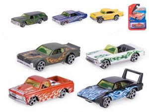 Auto závodní 8cm kov na volný chod, 6 druhů