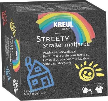 Sada Tekutá křída KREUL Streety 4 x 120 ml, KREUL