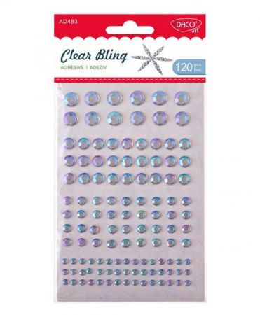 Samolepící kamínky 120ks