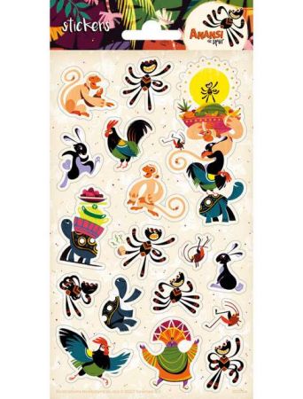 Samolepky - pavouk ANANSI (typ C)