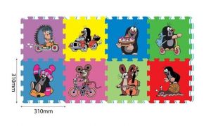 Pěnové puzzle Krtek 30x30 cm 8 dílků