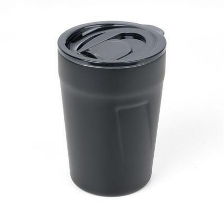 Termoska "Cup-uccino", černá, 300 ml, nerez, TROIKA CUP30/BK