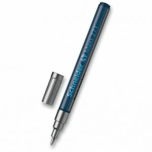 SCHNEIDER Perm. lakový popisovač "Maxx 271", 1-2mm, stříbrný