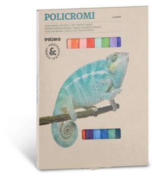 Pastelové měkké křídy PRIMO LUX, 13 x 13 x 80mm, 24ks