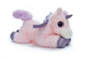 Mazlíci plyšové zvířátko Jednorožec mašlí 17 cm