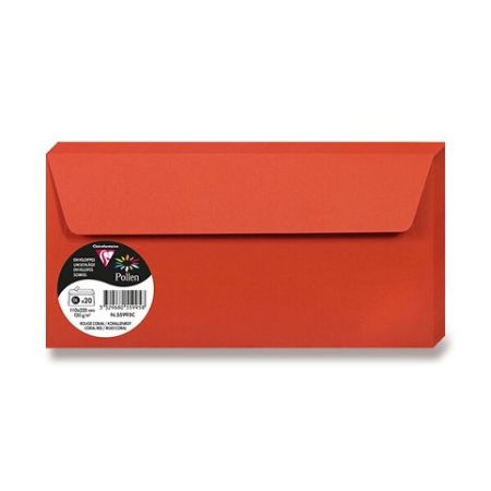 Obálka CF-DL korálová č. samolep.120g (20ks)