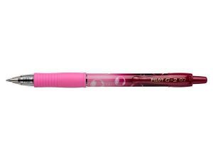 Gelové pero "G-2 Pink Bubble", růžová, 0,32 mm, stiskací mechanismus, PILOT BLG27TRB-PG-L