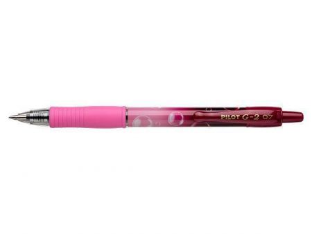 Gelové pero "G-2 Pink Bubble", růžová, 0,32 mm, stiskací mechanismus, PILOT BLG27TRB-PG-L