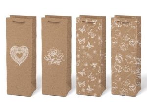 Taška MFP dárková T12 KRAFT mix č.77 125x365x90