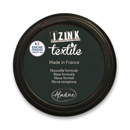 Razítkovací polštářek, Aladine, Izink Textile, černý