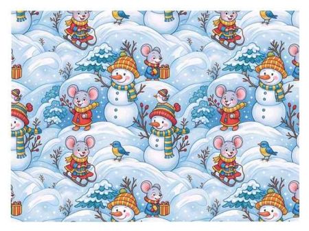 Balicí papír vánoční klasik V303 100x70