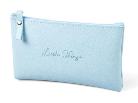 Gifty - Penál etue plochá Little things light blue 21x8cm