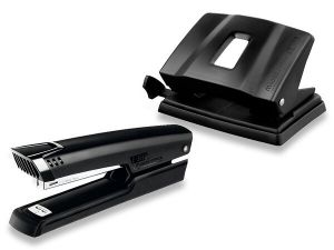 Kancelářská sada MAPED Essentials Metal Set sešívačka + děrovačka