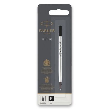 Náplň Parker ROYAL do rolleru černá šíře F (náplň do keramického pera Parker)
