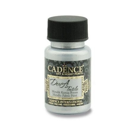 Textilní barva Cadence metal. stříbrná 50ml